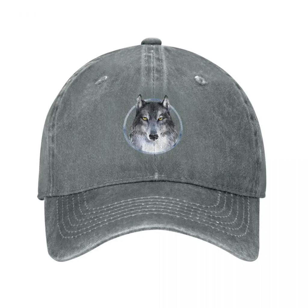 Grey Wolf Baseball Cap Fashion Beach Kids Hat Birthday Beach GirlS Hats Unisexs