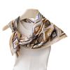 Women's Imitation Silk Square Scarf Soft Satin Lattice Print Wrap Foulard Neckerchief Bandanas Hair Skinny Tie Scarves Shawls