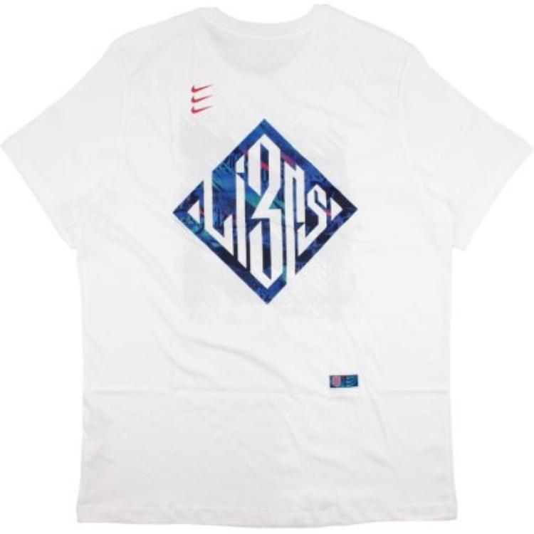 Nike Graphic Print Short Sleeve Crew Neck T-Shirt Men Tops White DH7666-100