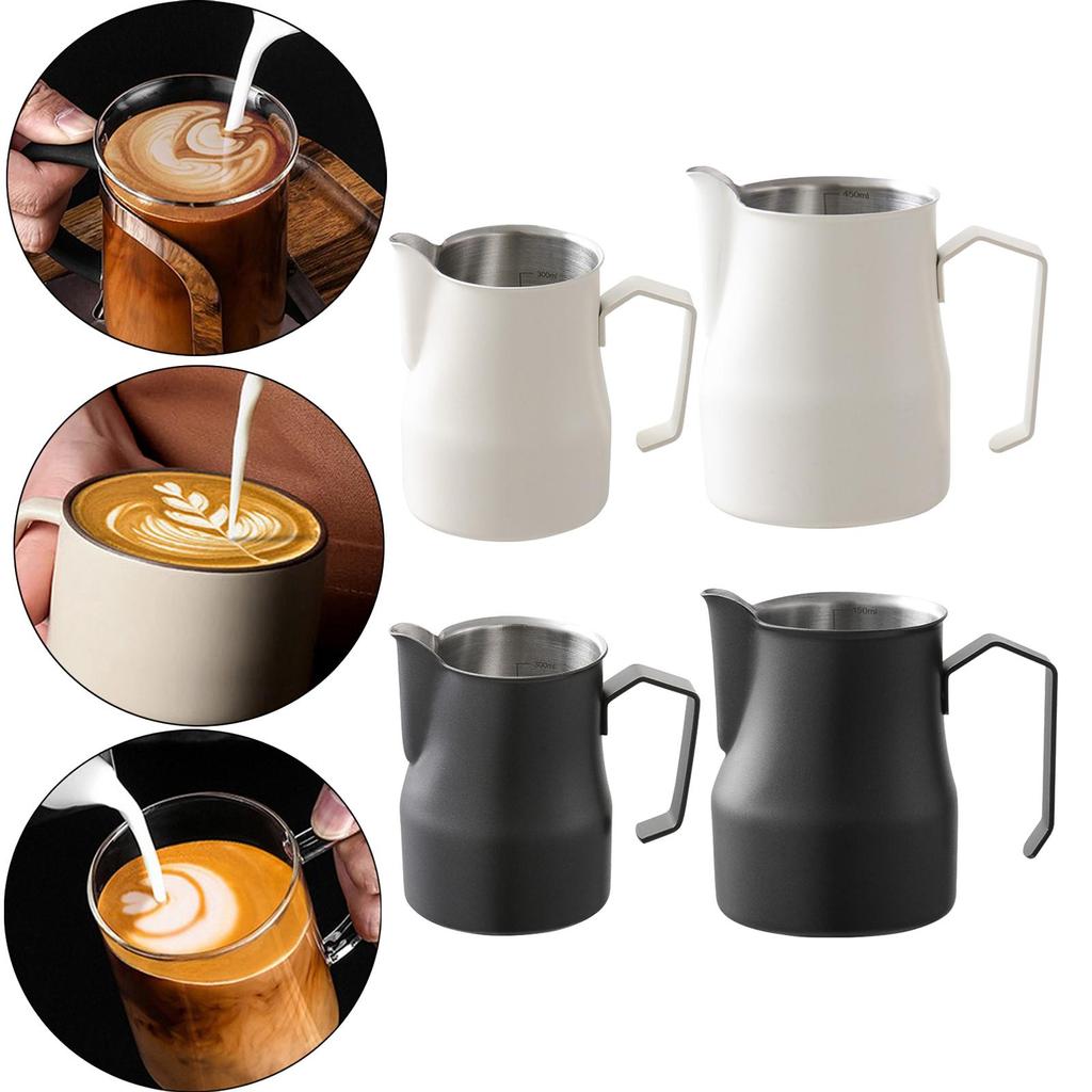 Milk Frothing Pitcher Stainless Steel Milk Frother Cup for Cappuccino Bar