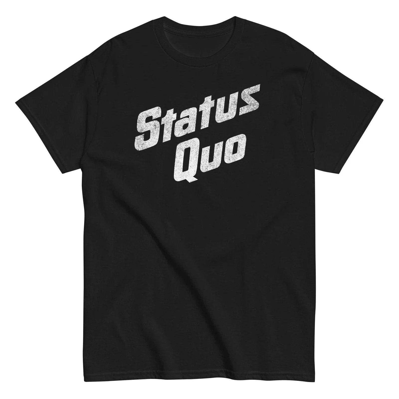 Status Quo - White Logo T Shirt XXL
