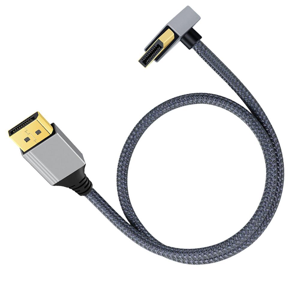 4K 60Hz DP To HDMI-compatible Video Cable High Definition Male To Male Braided Cord for Computer Monitor