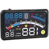 Universal Car Speeding Limit Warning Display, Heads Up Display Car HUD Support Mileage Measurement,Water Temperature,Voltage