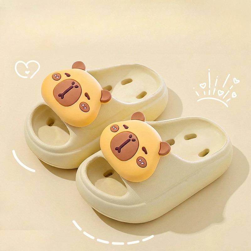 

Cartoon Shoes, Flip-flops for Boys and Girls, Anti-slip, Suitable for Home Use, Water-proof 150 абрикосовый