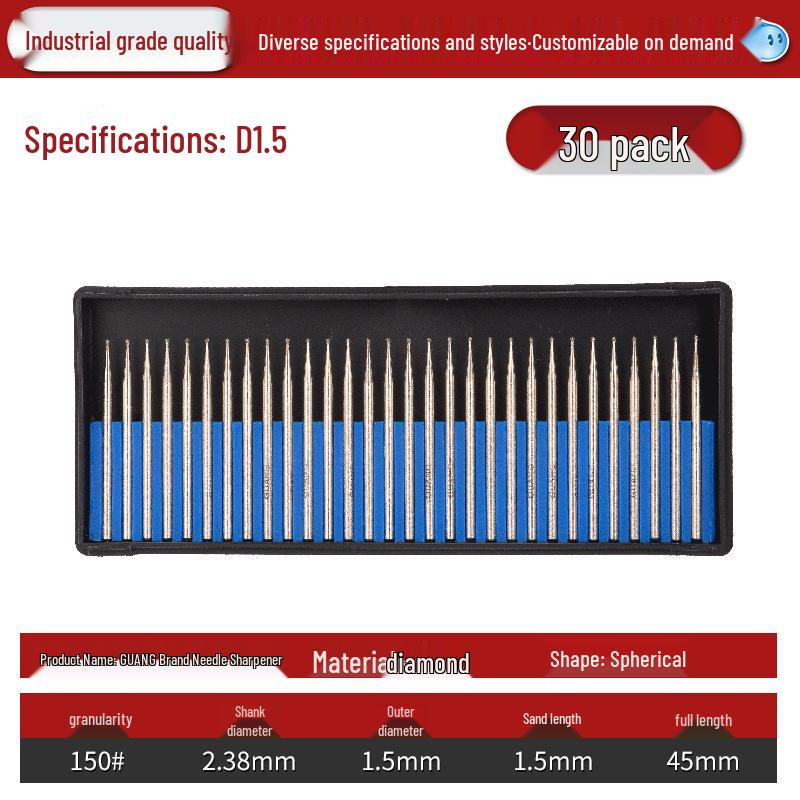 Lin Guang Diamond Electroplated Grinding Needle for Jade Carving and Mold Polishing