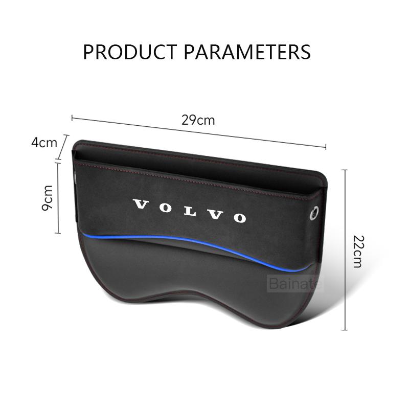 Car Seat Crevice Storage Box Gap Slot Organizer For Volvo XC40 XC60 XC70 XC90 V40 V50 V60 V90 S40 S60 S80 S90 Car Accessories