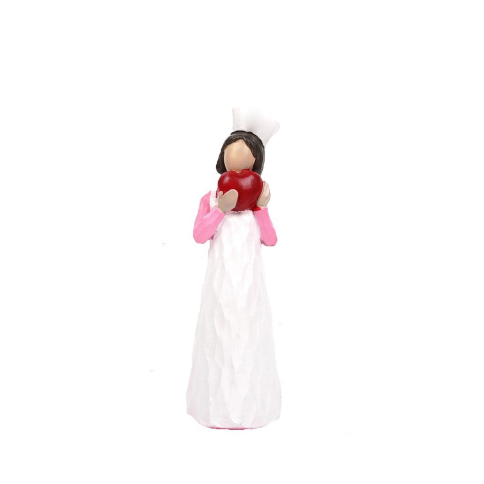 

Hand-painted Sculptures Of Nurses Holding Lamps, Candles, And Hearts As Thanksgiving Nurses Day Souvenirs One Size