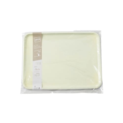 Asahi Koyo Antibacterial Rectangular White Tray, 43cm, Non-Slip, Stylish, 1 Tray