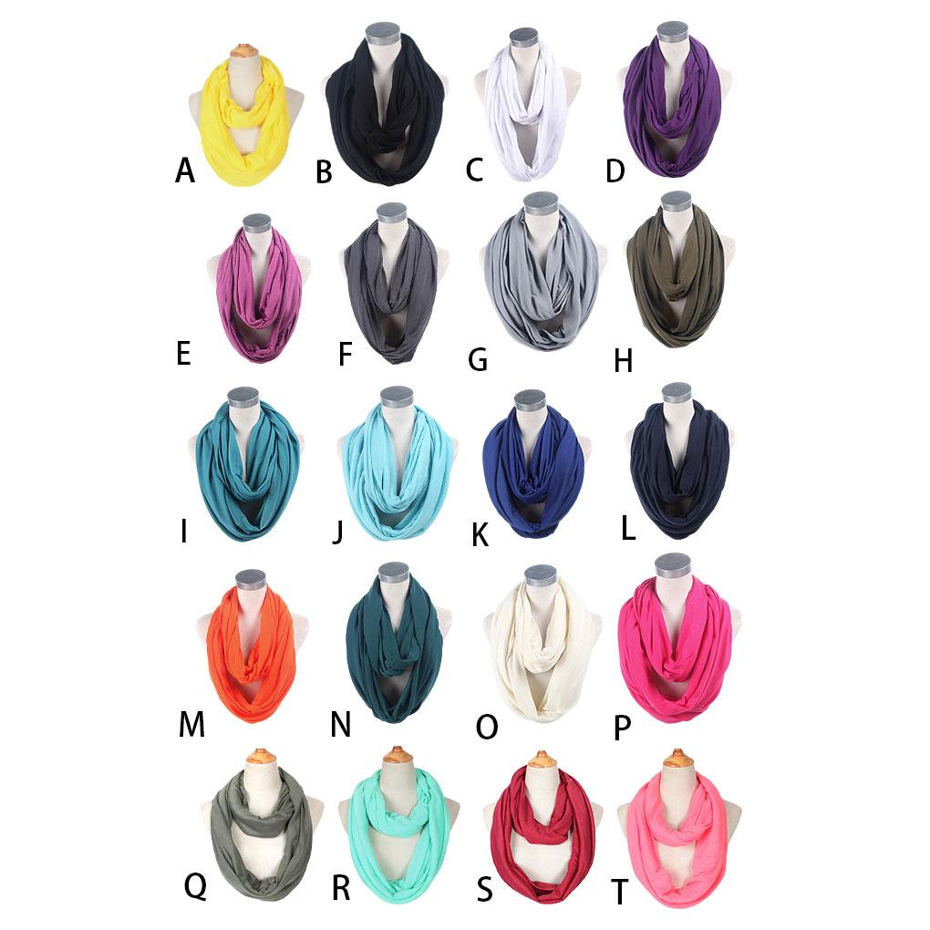 Nursing Scarf Comfortable To Wear With Multiple Colors Available Solid Neck Scarf Pullover Scarf