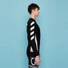 ARGO Tofino(Bk) Men'S Zip-Up Rash Guard Top