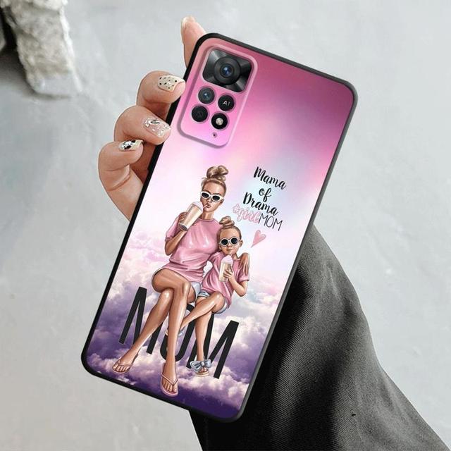 Husa de telefon pentru Xiaomi Redmi Note 12 11t 11s 11 10 8 Pro 9 9s 9t 8t pentru Mi 10 8 9a 9c 10c K40 Moda Femeie Fata Super Mama Bebeluş