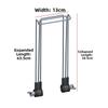 2pcs Portable Solar Panel Stand Adjustable 360° Stainless Steel Bracket For Camping Solar Panel Bracket Solar Power Parts
