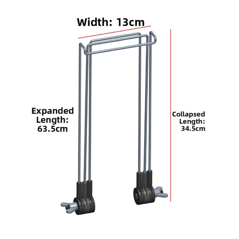 2pcs Portable Solar Panel Stand Adjustable 360° Stainless Steel Bracket For Camping Solar Panel Bracket Solar Power Parts