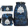 One Piece Anime Backpack Kids School Use Large Capacity Oxford Fabric Dual Shoulder Bag With Padded Straps