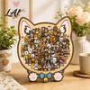 Decorative Puzzle Toy Wooden Animal Jigsaw Puzzle Pig Rabbit Theme Difficult Interactive Challenge Game Kids Adults for Desk Decoration Learning