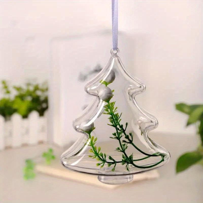 2Pcs Gift Candy Box Jar Can Present Drop Ornaments Christmas Decor Bauble Creative.