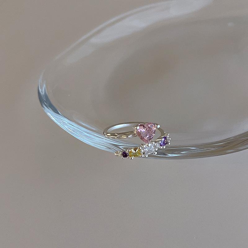 

Уникальная летняя коллекция 2023 года Регулируемое кольцо в виде сердца и смайлика для женщин Медь В J3737