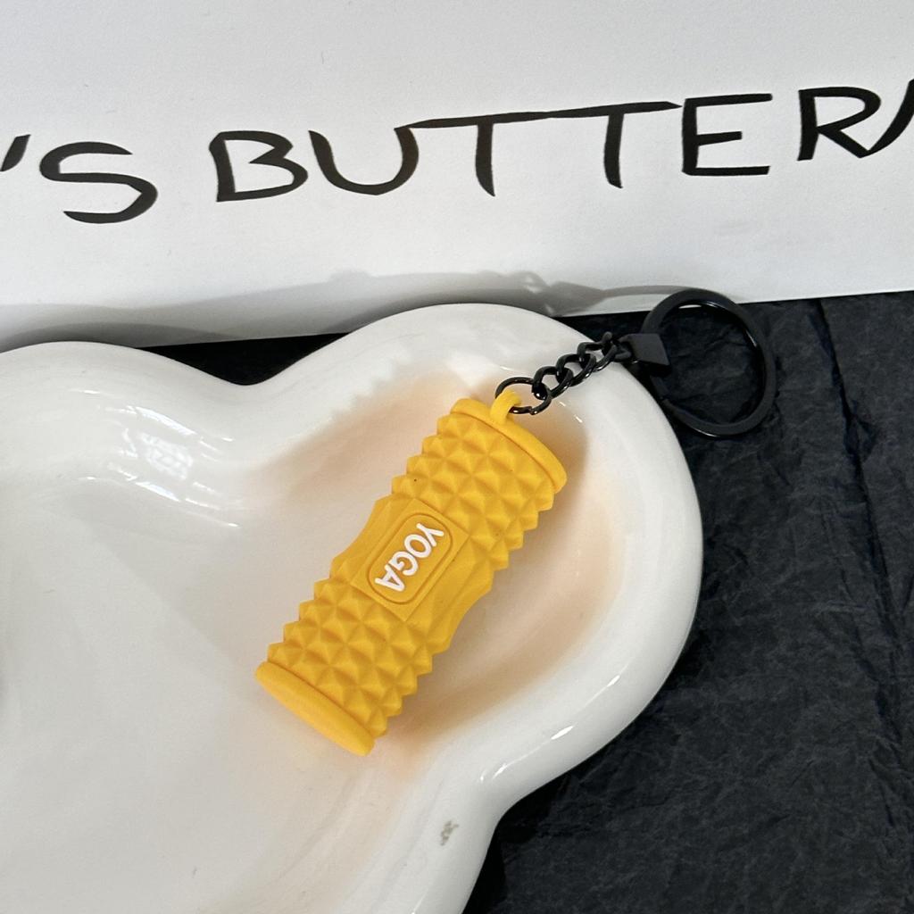 Miu Series Dumbbell Plate Keychain: Trendy Fitness Accessory & Sports Jewelry Gift