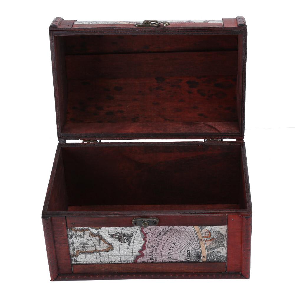 Vintage Schmuckschatulle Schmuck Ring Ohrringe Anhänger Halskette Aufbewahrungsbox OrganizerKarte