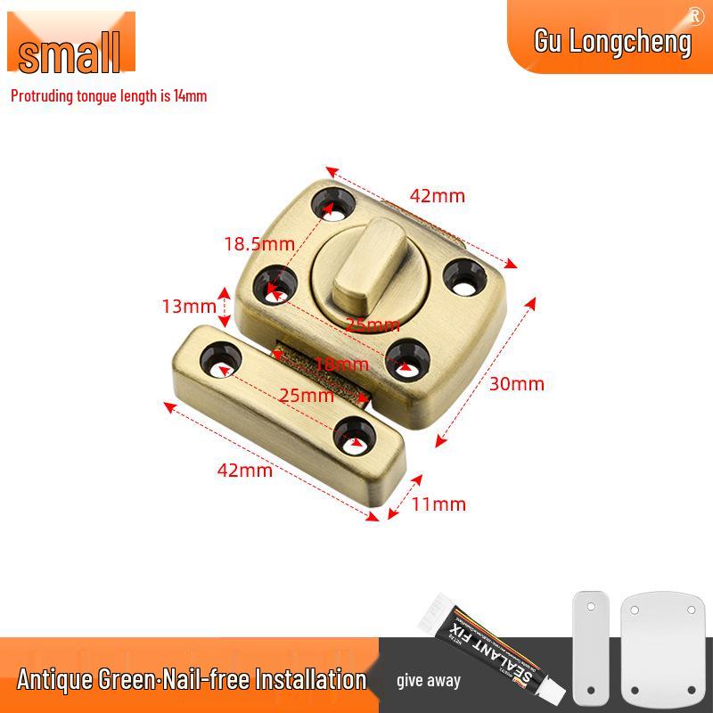 Uniwersalny Zamek Zasuwkowy do Sypialni: Wewnętrzny blokad bezpieczeństwa typu pin dla ochrony przed kradzieżą