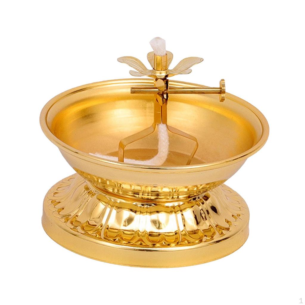 Butter Lamp Holder for Ghee, Candle Stand Altar Use, Tea Light Home Decor