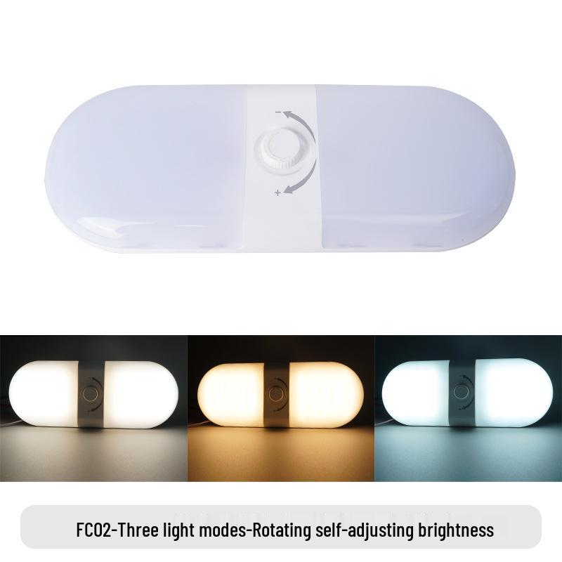 Dual-Color RV LED Interior Light: Roof, Reading, and Truck Cabin Compatible