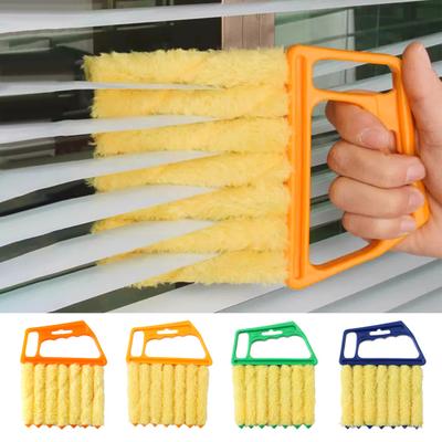 Blind Cleaning Brush Ergonomic Handle Lightweight Soft Plush Non-Damaging Duster Brush Plastic Blind Cleaner Cleaning Tool