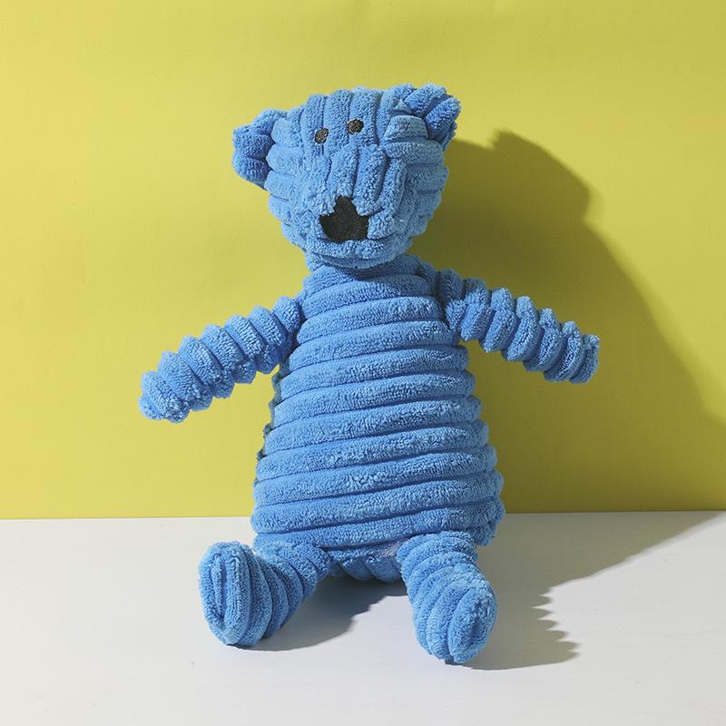 

Интерактивная плюшевая игрушка в виде мультяшного животного - Устойчивая к укусам прорезыватель и звуковая игрушка для собак, Идеально подходит для избавления от скуки 26x16