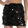 European & American Sexy High-Waist Sequin Mini Skirt – A-line, Ultra-Short, Hip-Hugging Women's Wear