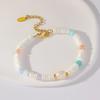 European and American creative soft ceramic rice beads freshwater pearl bracelet fashionable and cute beach style bracelet