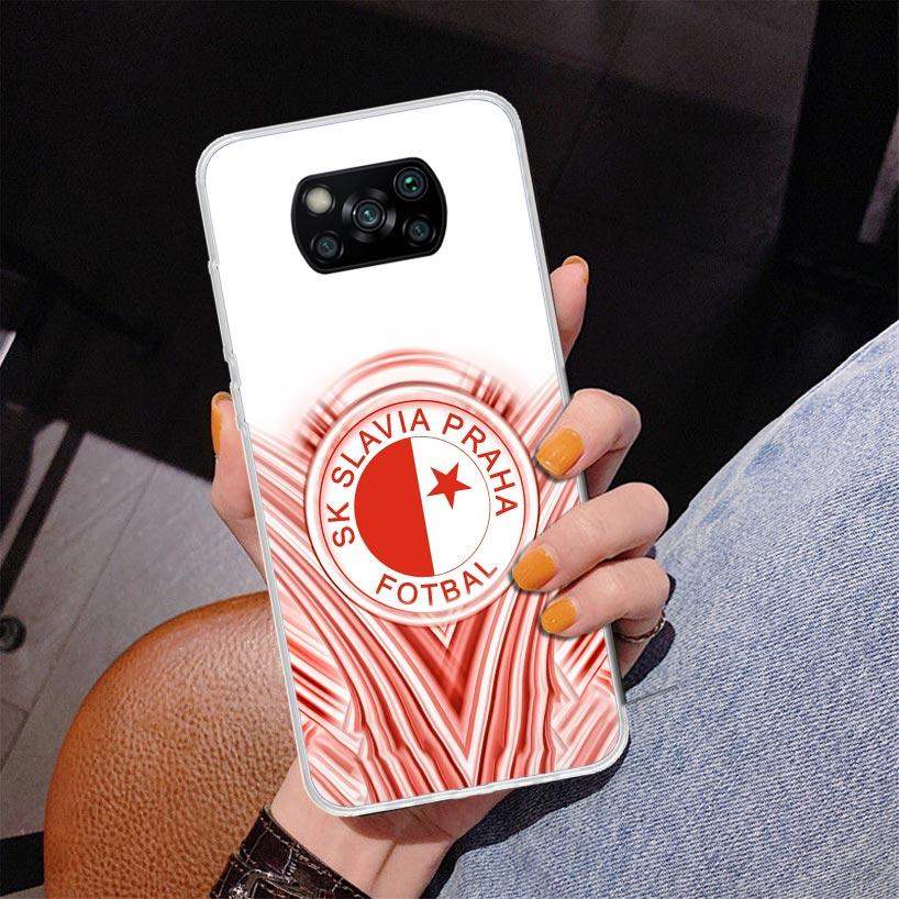 Sk Slavia Praha Czech Republic Phone Case For Xiaomi Poco X7 X6 X5 Pro F7 Ultra Redmi 15C 15 13C 13 12C 12 10 10A 10C 9 9A 9C 9T