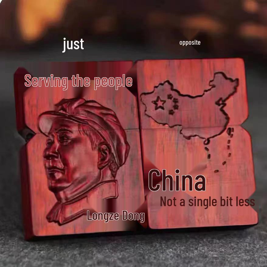 Retro Rosewood Double-Sided Windproof Wenwan Lighter