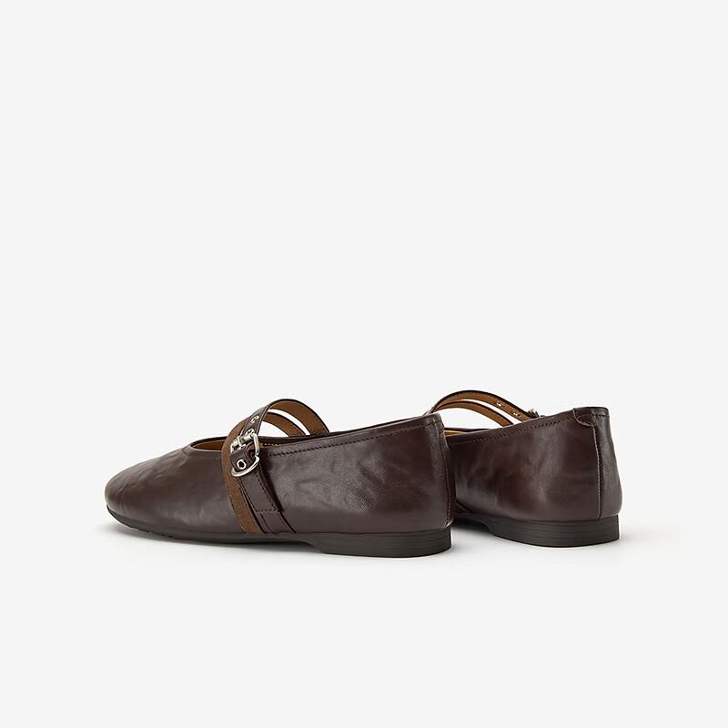 Bata Twin Secret Mary Jane Shoes for Women Casual Lambskin Soft Sole Flats