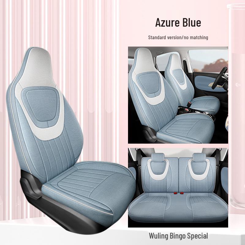 2023 Wuling Bingo Cute Cartoon Car Seat Covers for Women - Winter & All-Season Full Surround Cushion.