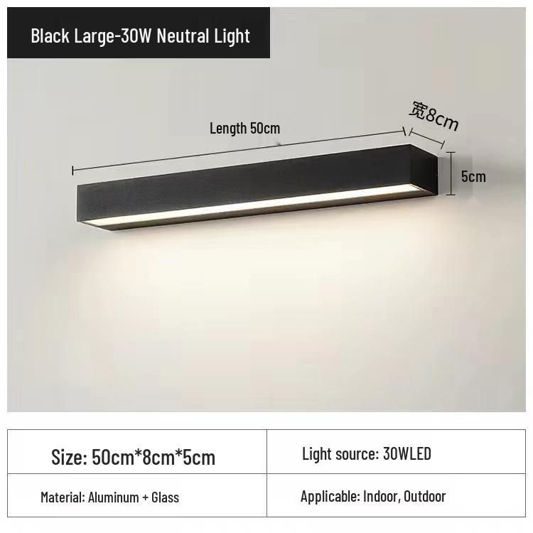 Wasserdichte Außenwandleuchte für Terrasse oder Schlafzimmer - Minimalistisches Design