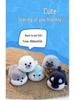 Chubby Animal Plush Toy Doll - Whale, Dolphin, and Fawn - Trendy Birthday Gift