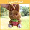 Bunny Plush Toy Keychain With Strawberry Design For Kids Gift And Bag Accessory