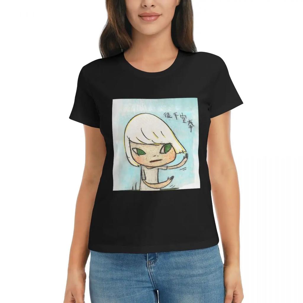 Women TShirt Copy Of Yoshitomo Nara Gypsy Song Summer Short Sleeve Tees ONeck Cotton T Shirts Clothes Tops Streetwear