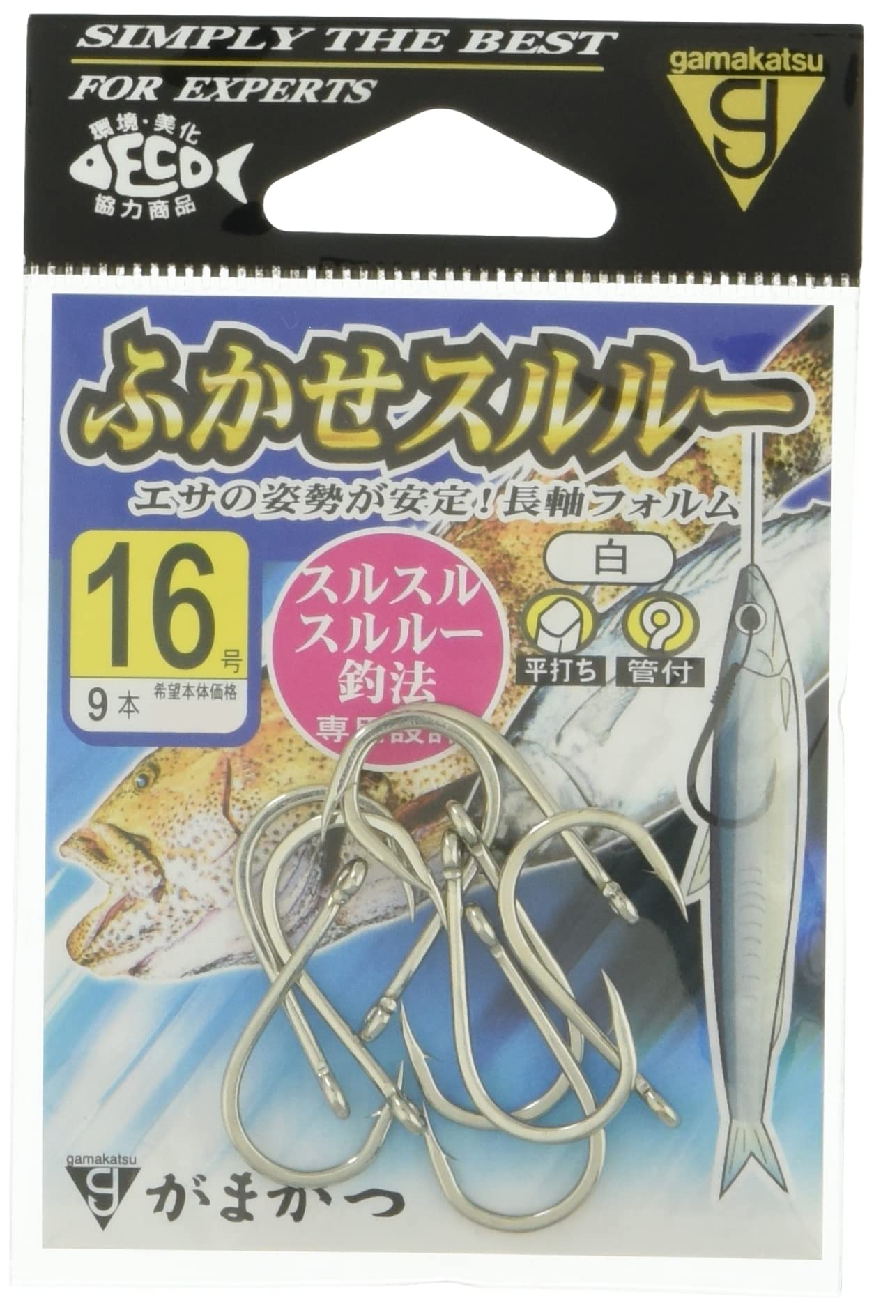 Gamakatsu Fukase Sururu Белый 68766 Нет. 18 No. 18
