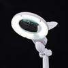 OHM LED Stand Light with Magnifying Model White L-Zoom Glass, Number 07-6384, DS-L8092-2-W,