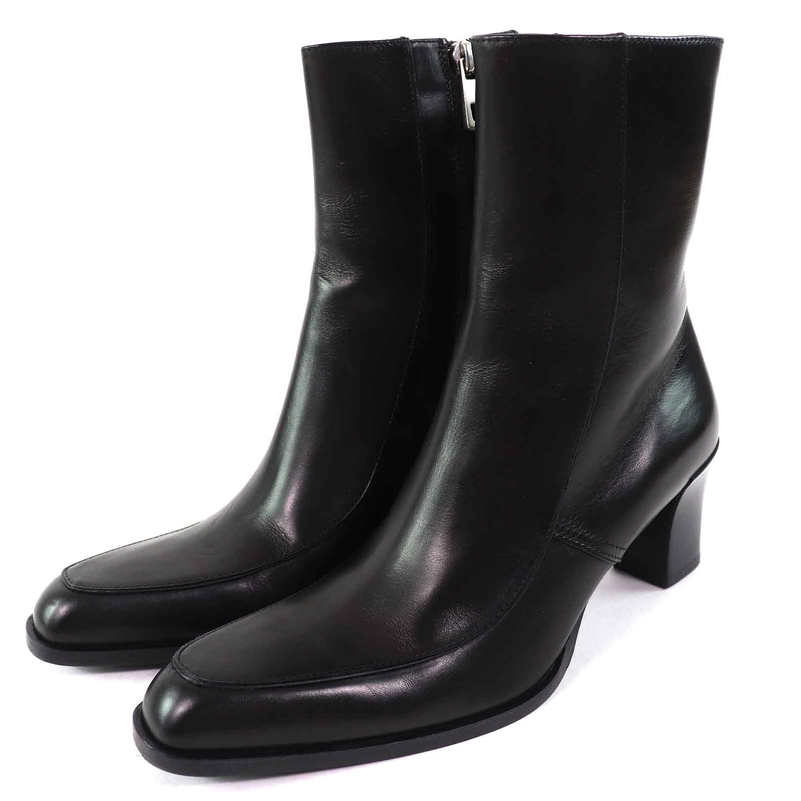 

Excellent BALLY Ankle boots TIURA-FE Side zip short boots black leather Women Used