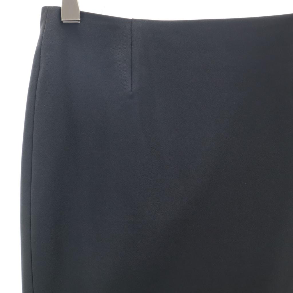 Prada Made In Italy Midi Length Tight Skirt 38 Black Women Used