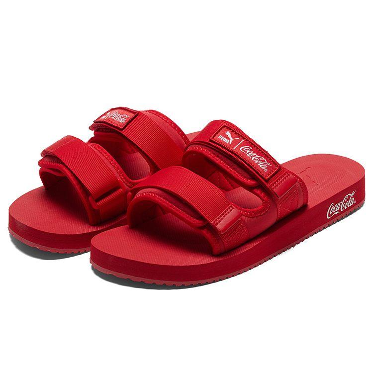 Coca-Cola X Puma Wilo Sandal Racing Red Unisex Sneakers White 387042-01