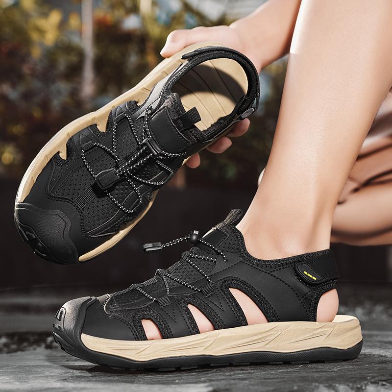 Fashion All-match Luxury Sandals Men's Breathable Shoes Fashion Men's Casual Sandals Outdoor Non Slip Beach Sandals Men Walking Shoes