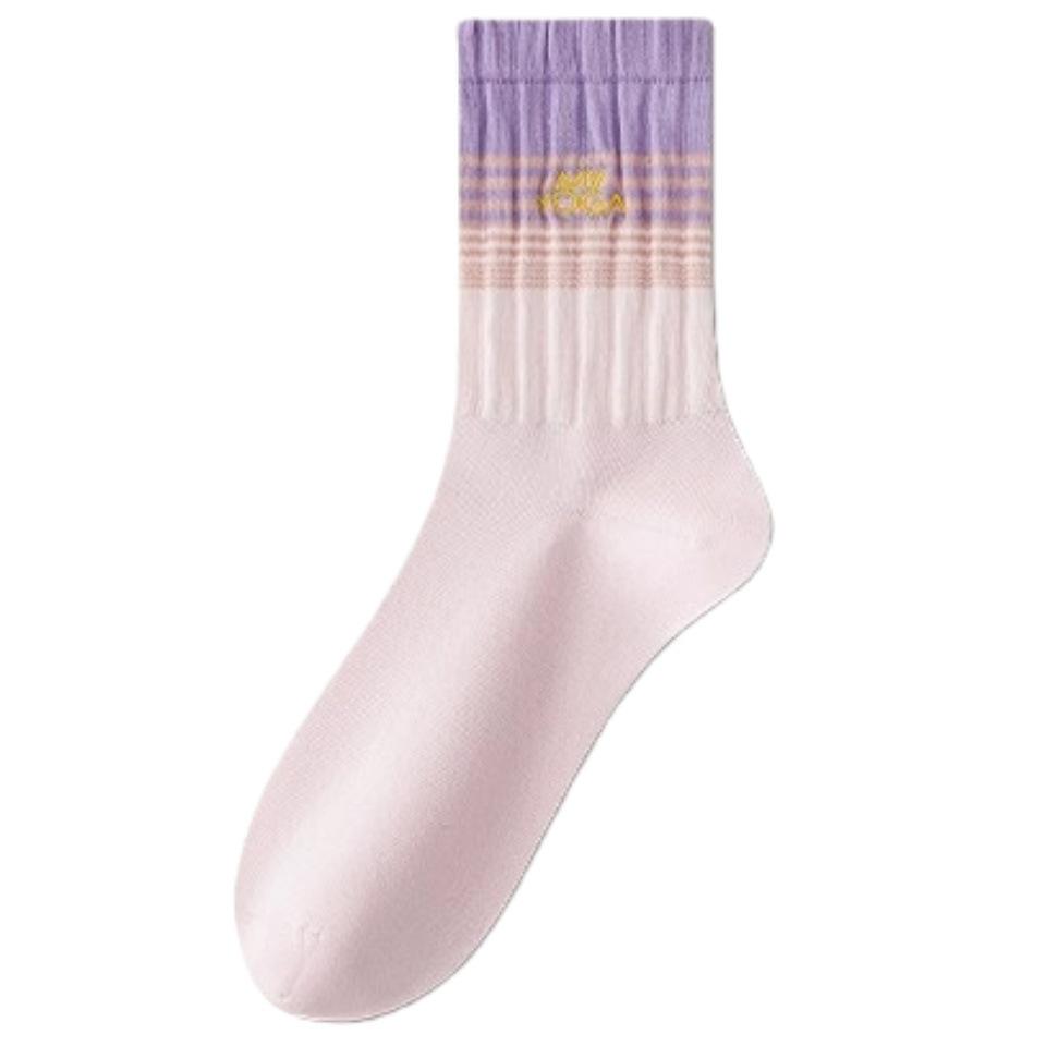 Women's Pure Cotton Mid-Calf Anti-Odor Slouch Socks – 2025 Trendy Style, Autumn Best-Seller