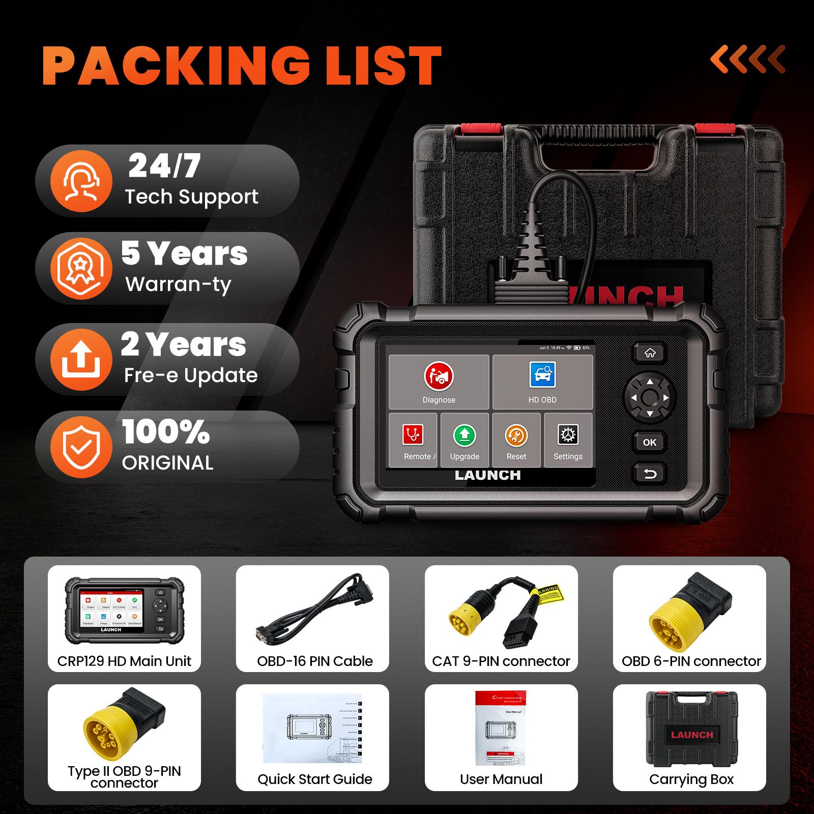 Diagnostic Scanner LAUNCH CRP129 HD Heavy