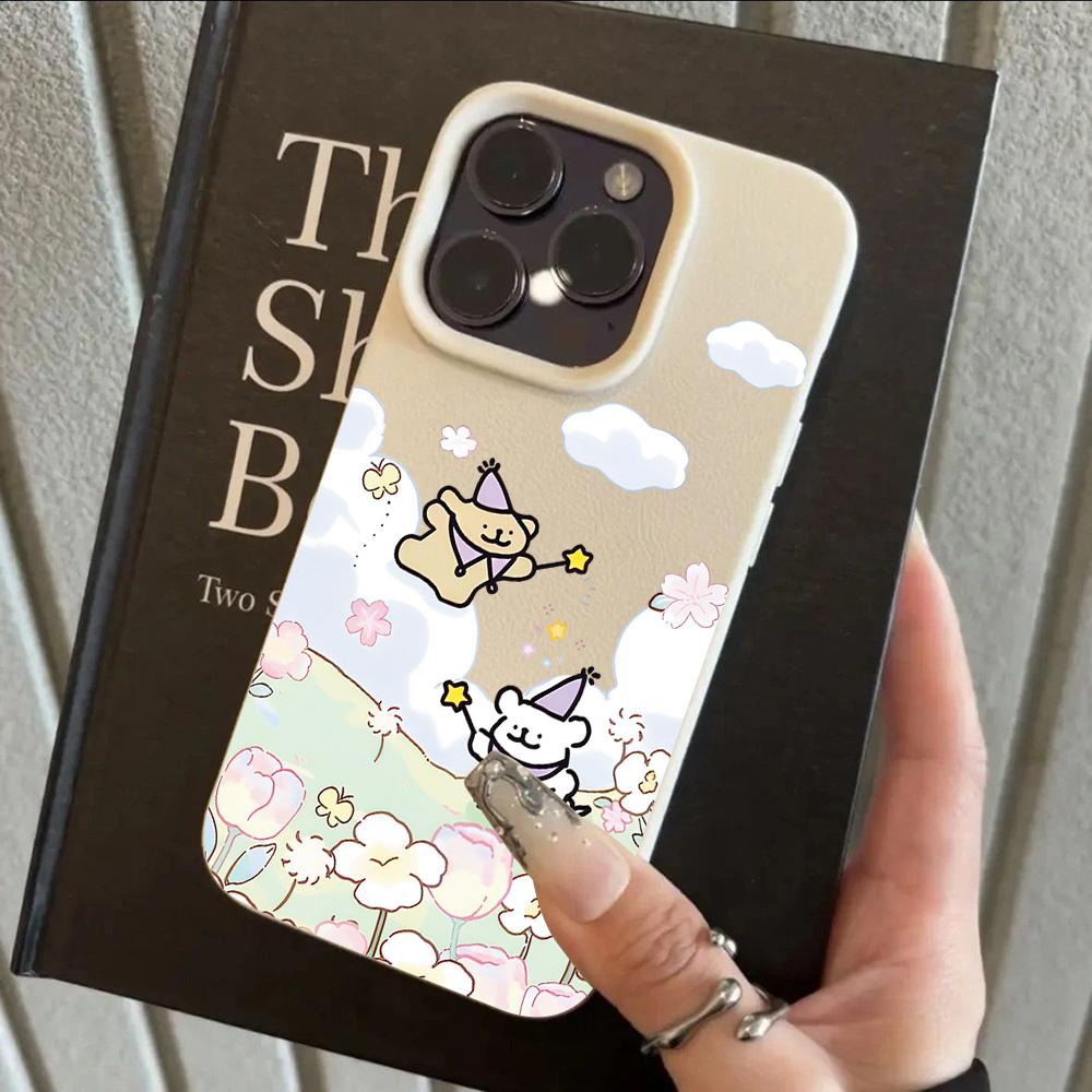 HOT Ins Korean Puppy Cool Lichee Leather Pattern Phone Case For Samsung S26 S25 S24 S23 S22 S21 S20 S10 Plus FE Ultra 4G 5G