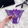 G-String Thong for Women Flowers Big Bow Underpants Breathable Bowknot Lace Panties  Girls