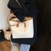 Tote Bag Female Large Capacity Pu Tote Bag With Zipper Closure For Daily Use