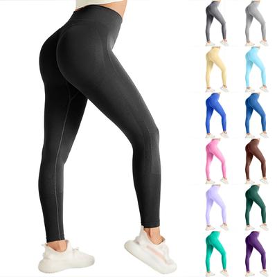 Pantalon de fitness décontracté sans coutures pour femme, coupe ajustée et taille haute, pantalon de yoga Seech Hip